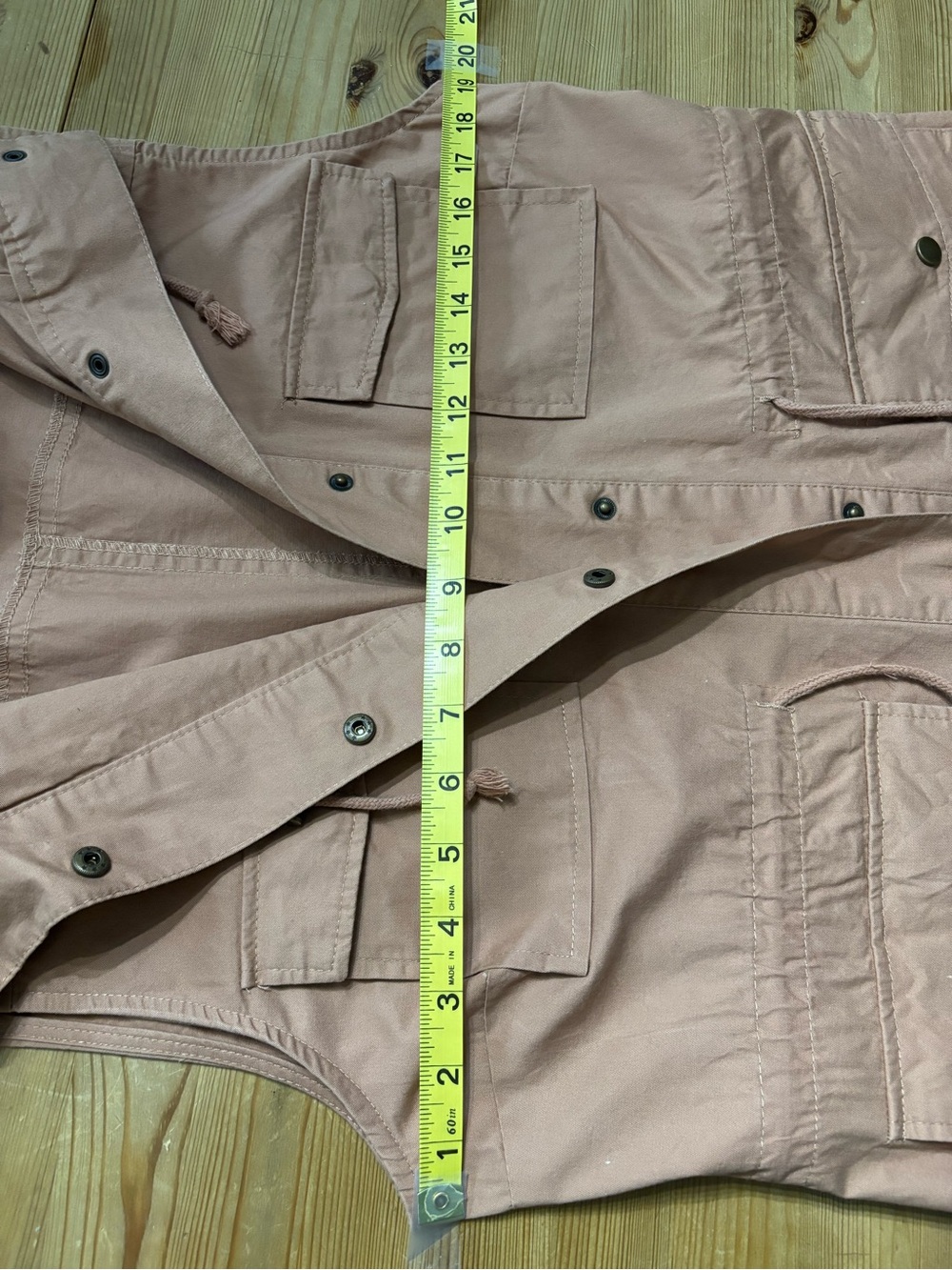 Love Tree Utility Jacket in Dusty Rose Pink - Picture 4 of 5